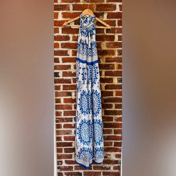 Lola Australia Dresses | 100% Silk Maxi Dress - Lola Australia | Color: Blue | Size: S | Estieottdesign's Closet